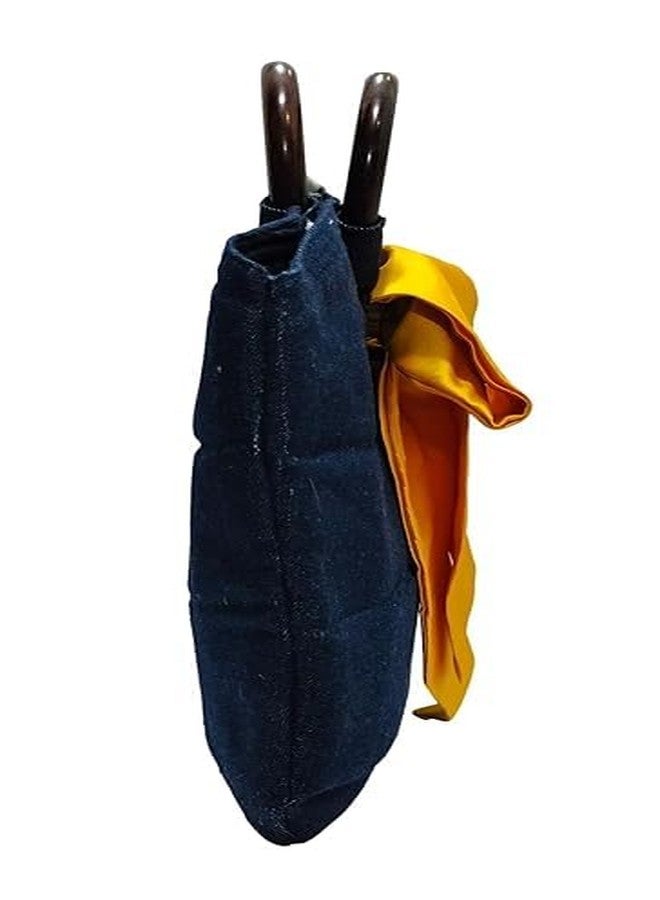 ATHZ handbags wooden handles Potli Bags with Handcrafted Bow Detail hand carry wristlets bags for women - Image 5